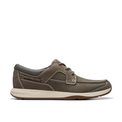 clarks حذاء قارب مزود بأربطة للرجال من كلاركس، لون توب، مقاس 13 - Image 2