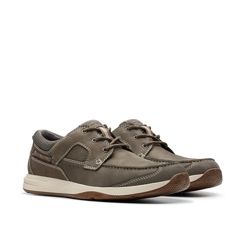 clarks حذاء قارب مزود بأربطة للرجال من كلاركس، لون توب، مقاس 13 - Image 5