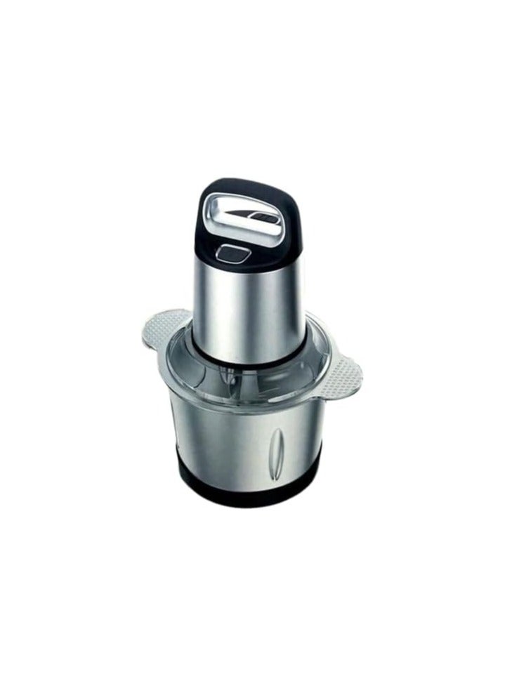 Premium Electric Meat Chopper with Powerful Motor, Large 3L Stainless Steel Bowl, 2 Speed Levels, Safety Function, 400W Multi Chopper for Meat, Fruits, Baby Food, Vegetables, and Onions - Image 1