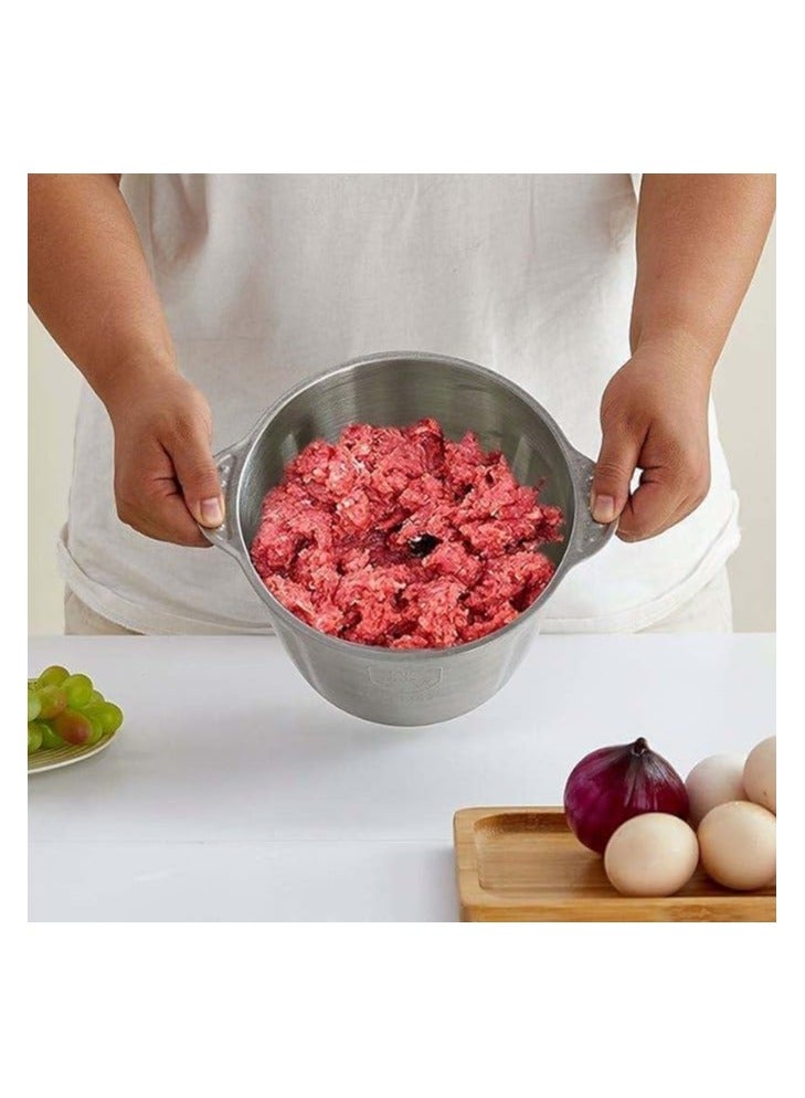 Premium Electric Meat Chopper with Powerful Motor, Large 3L Stainless Steel Bowl, 2 Speed Levels, Safety Function, 400W Multi Chopper for Meat, Fruits, Baby Food, Vegetables, and Onions - Image 5