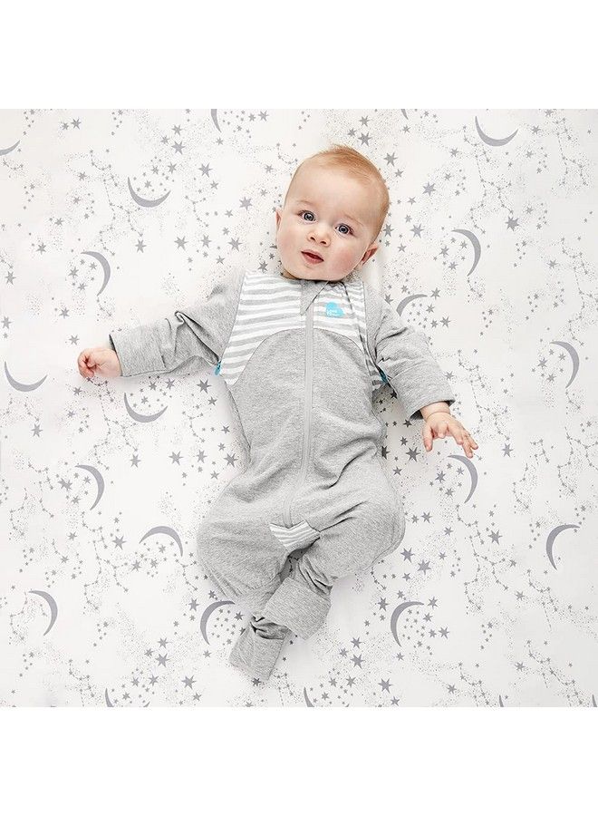 LOVE TO dream Swaddle Up Transition Suit 1.0 Tog Gray Large 1924 Lbs Patented Zipoff Wings And Unique Selfsoothing Sleeves Safely Transition From Swaddled To Armsfree Before Rolling Over - Image 4