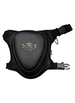 Tex Wrapping Motorcycle Leg Bag, Vintage Leather Drop Leg Bag for Men Women, Thigh Hip Bum Waist Fanny Pack Motorcycle Bike Riding Cycling Multi-Purpose Travel Hiking Sports Camping Pouch  - Image 1