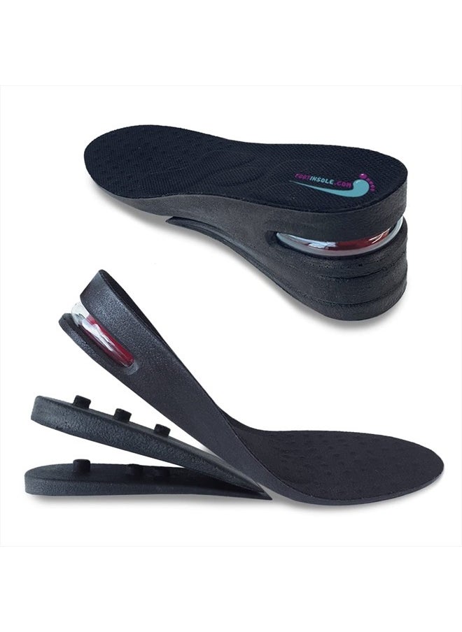 FOOTINSOLE.COM Height Increase Shoe Insoles with Air Cushion (3 Layers (2.5" UP), Large (Men's 7-11))  - Image 1