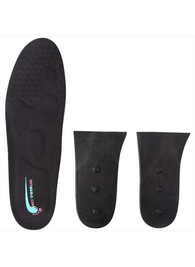 FOOTINSOLE.COM - Height Increase Shoe Insoles with Air Cushion (3 Layers (2.5" UP), Large (Men's 7-11)) - Image 1