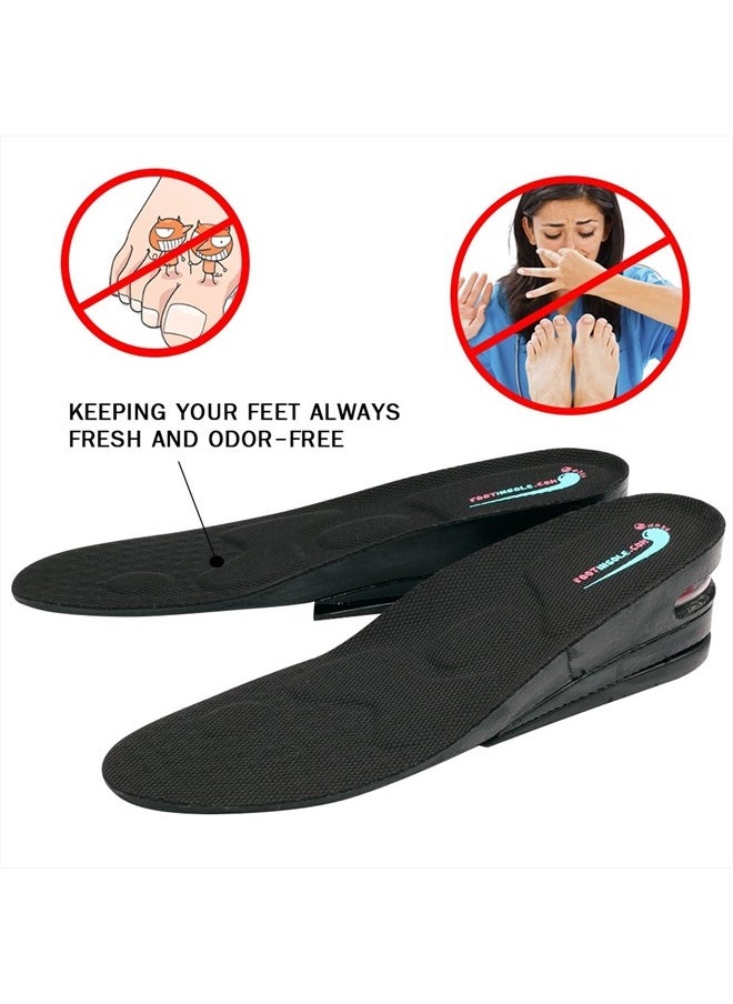 FOOTINSOLE.COM Height Increase Shoe Insoles with Air Cushion (3 Layers (2.5" UP), Large (Men's 7-11))  - Image 5