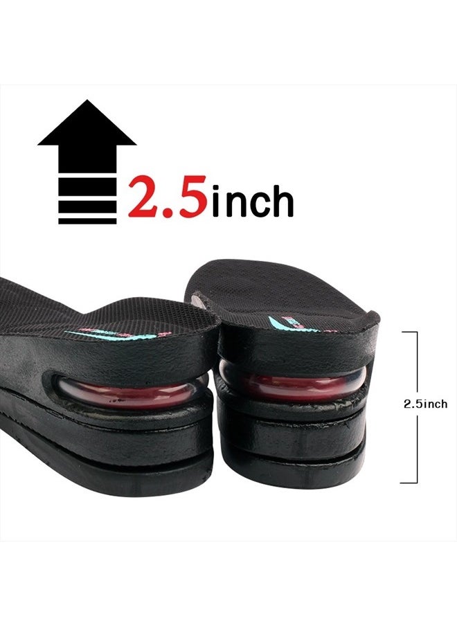FOOTINSOLE.COM Height Increase Shoe Insoles with Air Cushion (3 Layers (2.5" UP), Large (Men's 7-11))  - Image 2
