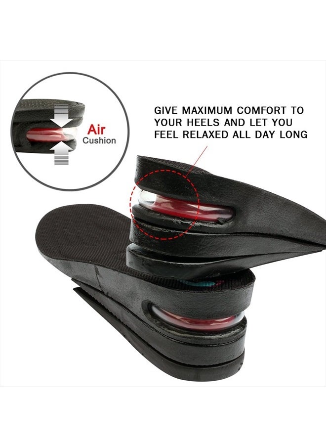 FOOTINSOLE.COM Height Increase Shoe Insoles with Air Cushion (3 Layers (2.5" UP), Large (Men's 7-11))  - Image 4