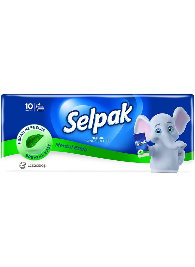 Selpak Pocket Hanky Mentholated Tissue - 4 Ply 10 Sheets/Piece  - Image 1