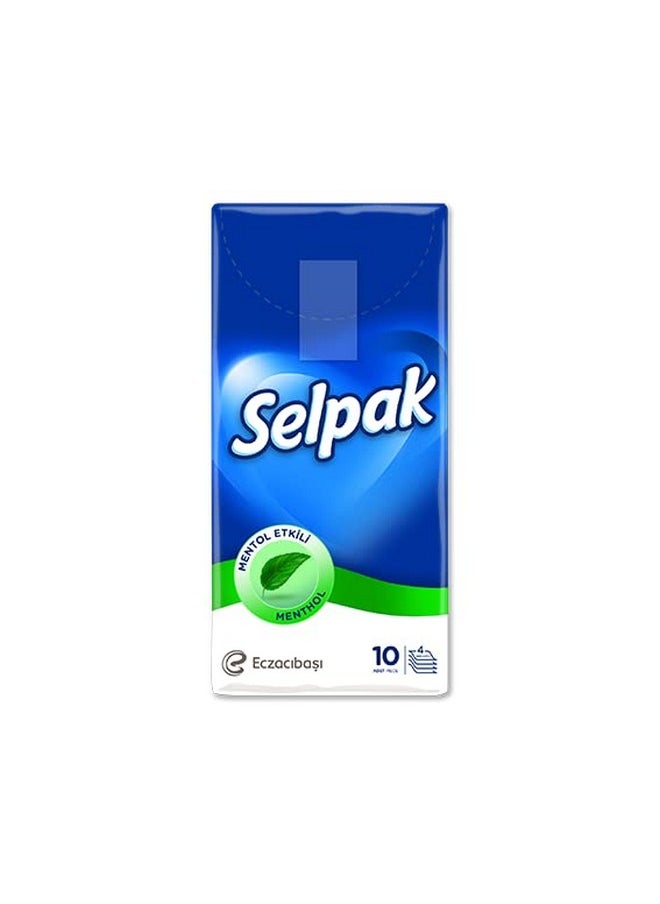 Selpak Pocket Hanky Mentholated Tissue - 4 Ply 10 Sheets/Piece  - Image 2