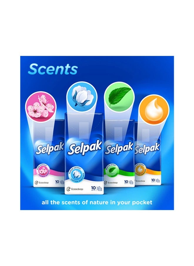 Selpak Pocket Hanky Mentholated Tissue - 4 Ply 10 Sheets/Piece  - Image 5