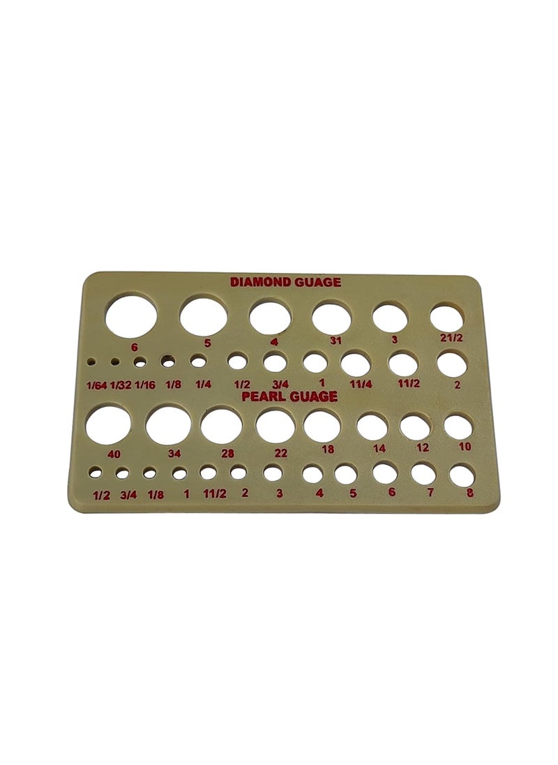 LUXURO LUXURO Gauge Plastic for Diamonds and Pearls 