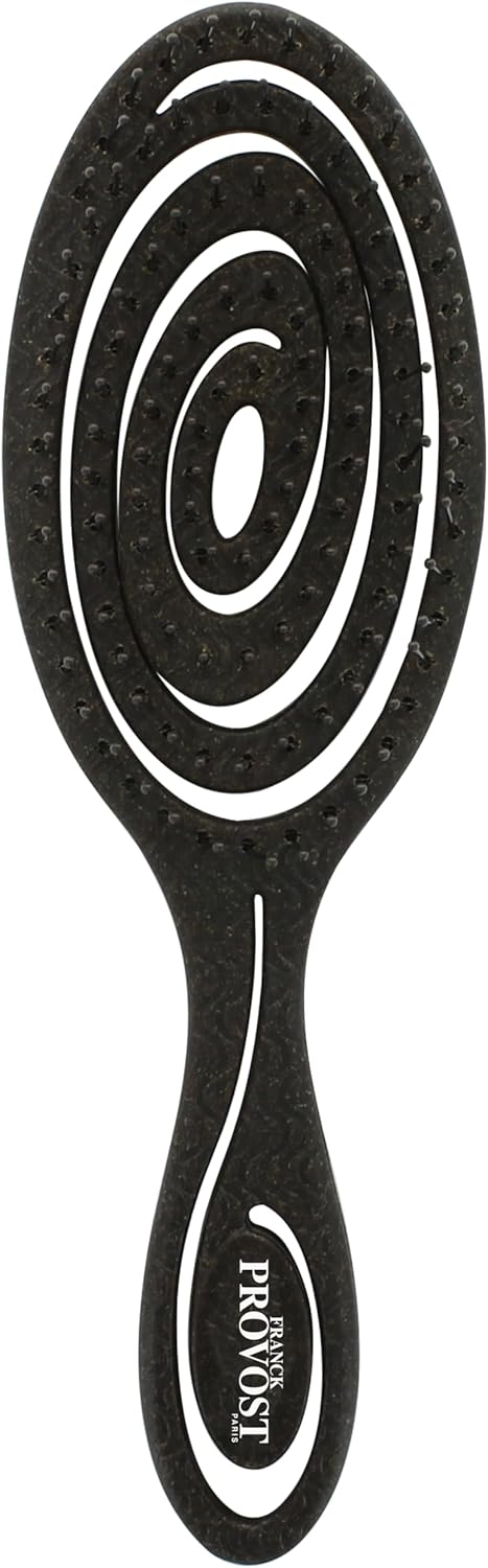 FRANCK PROVOST Biodegradable hair brush Made from coffee grounds Ideal alternative to plastic Ultra flexible bristles
