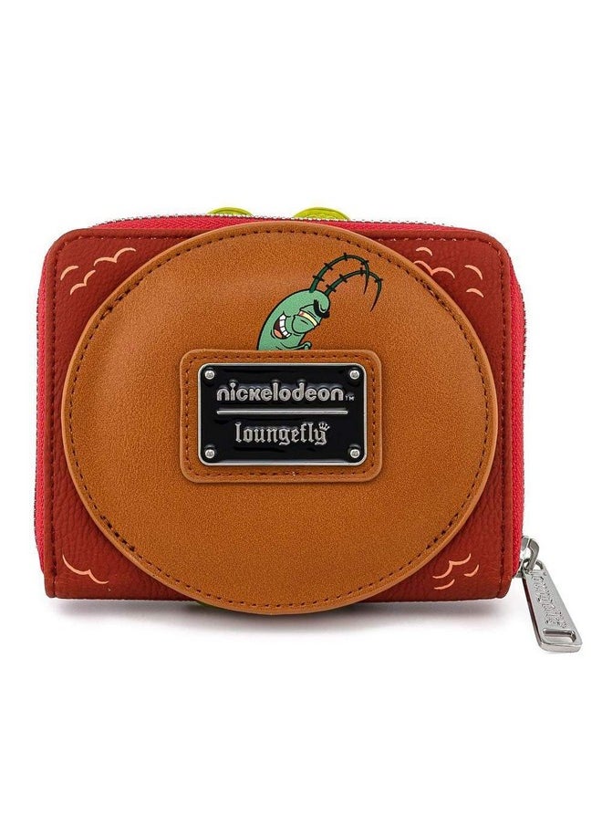 Loungefly - X Spongebob Squarepants Plankton Krabby Patty Ziparound Wallet (Multi) - Image 1