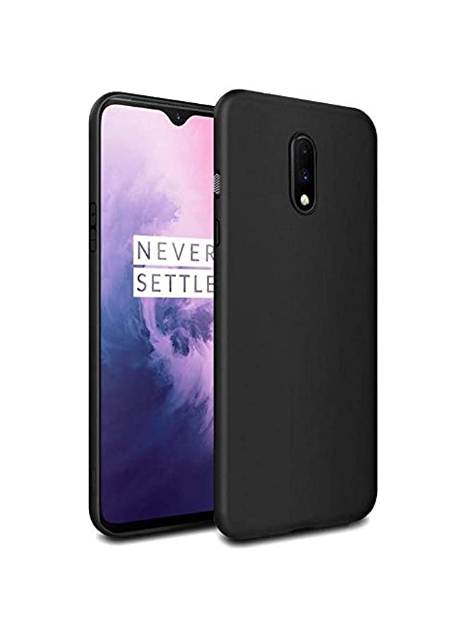 IAF Oneplus 7 Case Cover Premium Ultra Thin Slim Soft Silicon Rubberized Matte Cover Case Cover For Oneplus 7 Matte Black