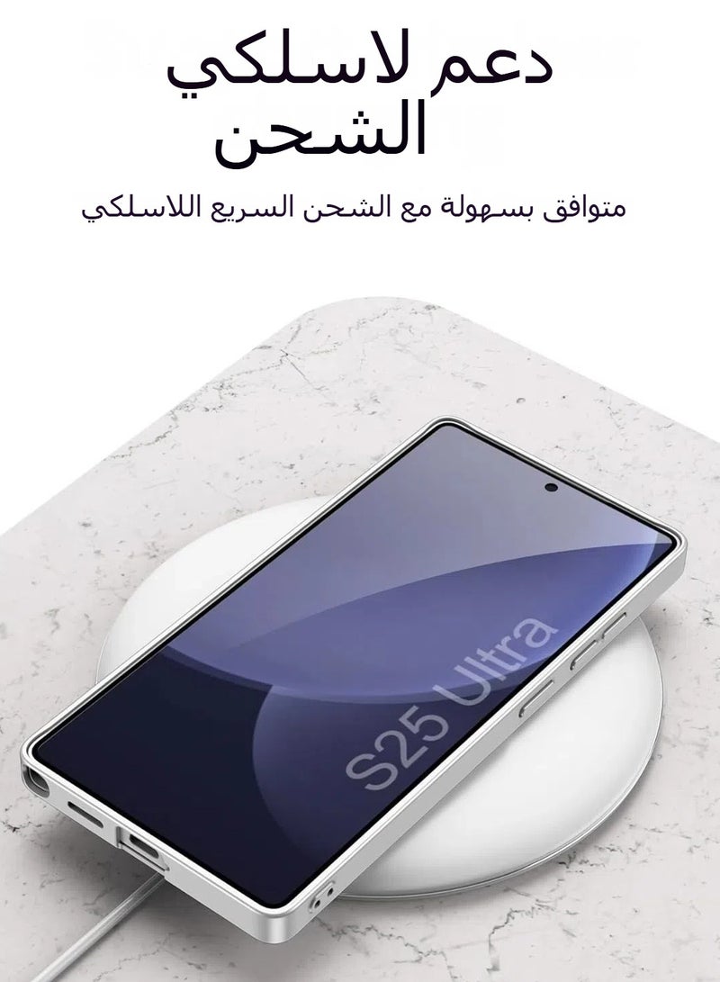 عام غلاف متوافق مع سامسونج جالاكسي إس 25 / إس 25 بلس / إس 25 أولترا   غلاف مع سوار معصم مرن وغطاء صلب من البي سي مانع للسقوط مع مجسم   مصمم لحماية جالاكسي إس 25 / إس 25 بلس / إس 25 أولترا - Image 2