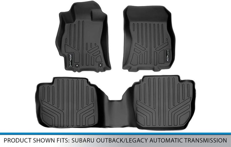MAX LINER Floor Mats 2 Row Set Black for 2010-2014 Subaru Outback/Legacy Automatic Transmission - Image 5