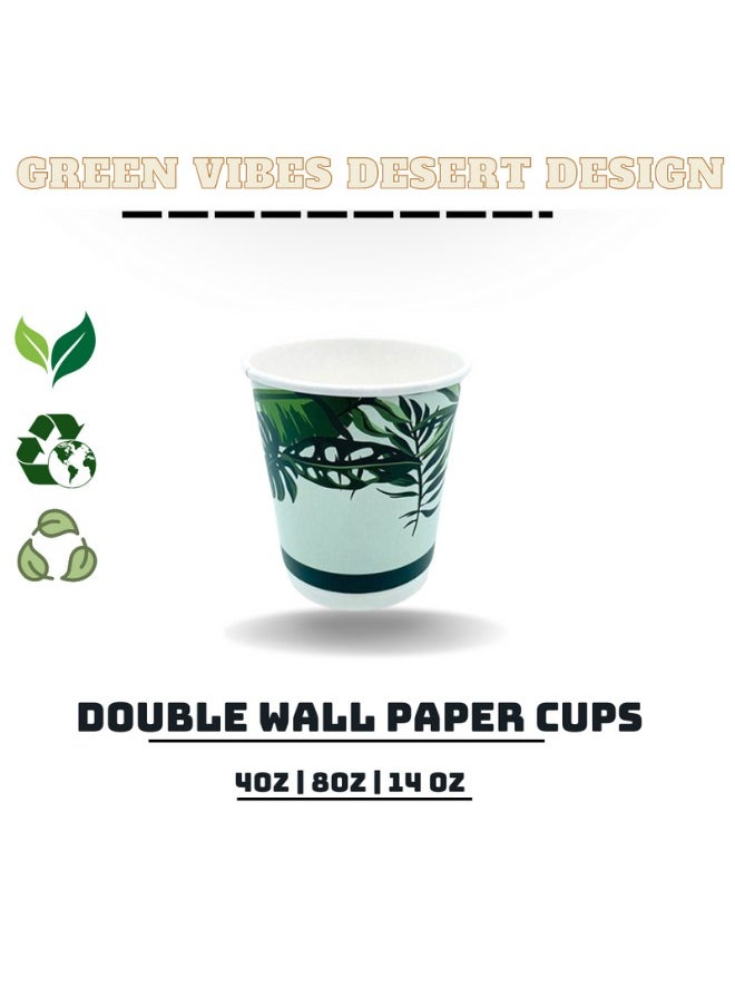 Halapack  Bulk Quantity 4oz Disposable Double Wall Paper Cups with Green Vibes Design - pzsku/ZE43003BA821EE1BEDBD9Z/45/_/1709634318/7d97b53b-a468-4960-877e-98d86225c94d