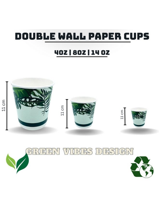 Halapack  Bulk Quantity 4oz Disposable Double Wall Paper Cups with Green Vibes Design - pzsku/ZE43003BA821EE1BEDBD9Z/45/_/1709634319/555ca0ff-da43-4b3f-bd1f-fd033a424c5b