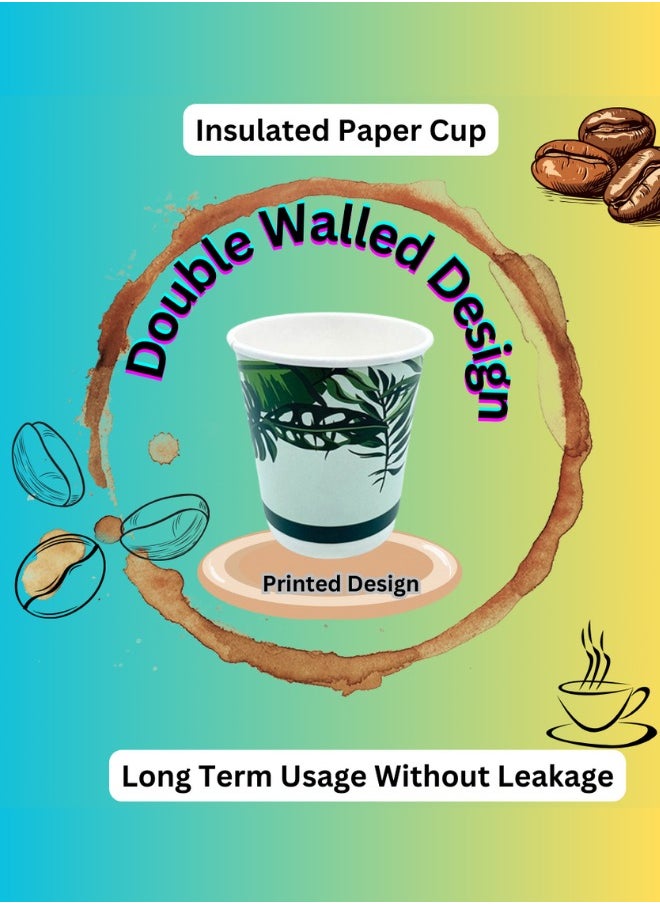 Halapack  Bulk Quantity 4oz Disposable Double Wall Paper Cups with Green Vibes Design - pzsku/ZE43003BA821EE1BEDBD9Z/45/_/1709634321/e88a2e4f-97d4-4e7b-b5d0-583e112adbee