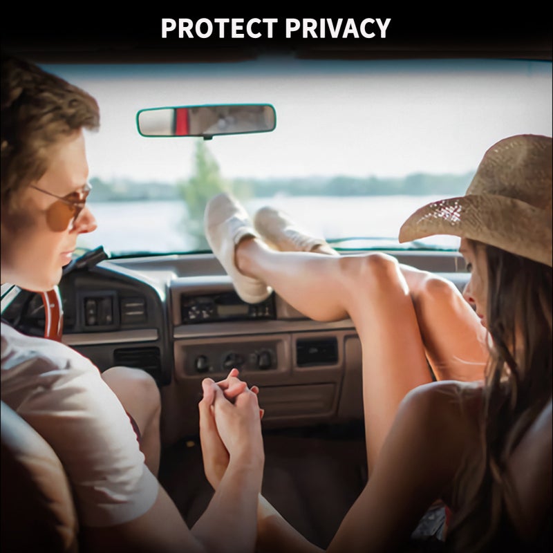 Mesh Side Window Sunshades Cover: Breathable Elastic Mesh Fabric - Universal Fit For 99% Cars SUVs Hatchbacks MPVs - Privacy & UV Protection For Back Seat Passengers Babies - Image 2