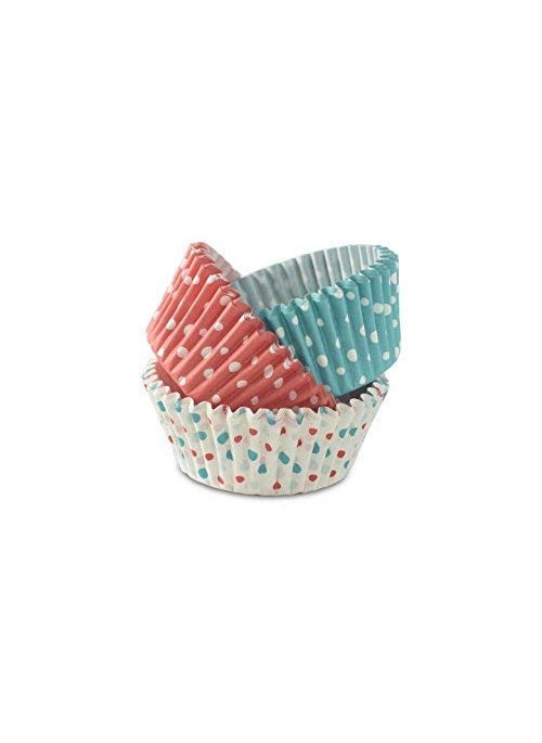 APSAMBR APSAMBR Pack of 200 Baking Greaseproof Muffins Round Paper Cups Cake Microwave or Oven Tray Safe Multicolour  - Image 2
