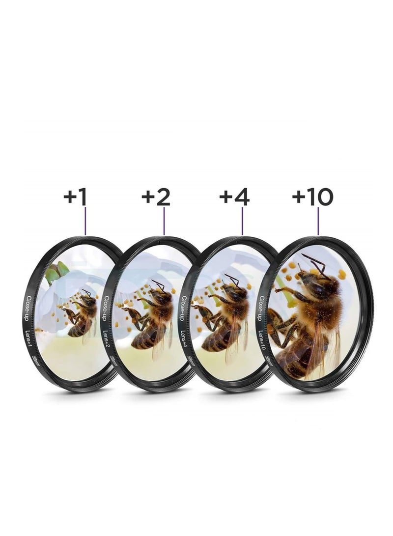 Close-up +1/+2/+4/+10 Lens Set Filters for Digital Cameras and DSLR Cameras Macro Lens Kit for Cameras Lens (4 Piece Set) (67mm)  - Image 3