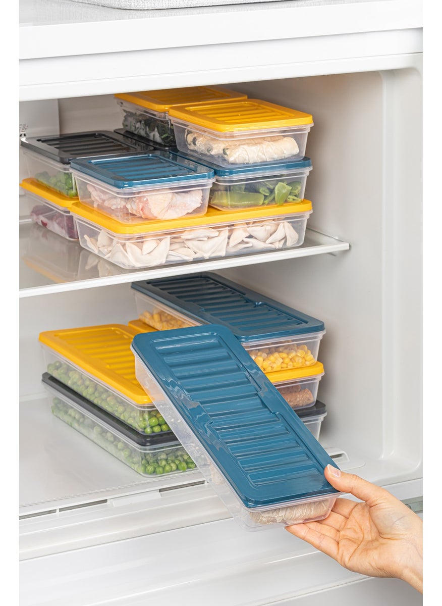 6-Piece Refrigerator Organizer Freezer-Microwave Compatible Storage Container Petrol 6 x 600 ml - pzsku/ZE4305476C83C02A013FEZ/45/_/1726654384/68bcb418-ea93-415a-90fc-7d2c4b9ff1bd