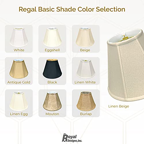 Royal Designs Inc Royal Designs Deep Empire Lamp Shade, Eggshell, 8 x 14 x 11 - Image 2