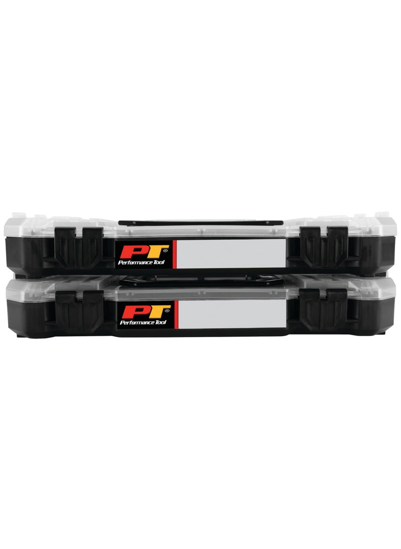 Performance Tool Performance Tool W5266 Stackable Storage Bins with Removable Dividers and Secure Latches for Hardware Organization and Portability  - Image 3