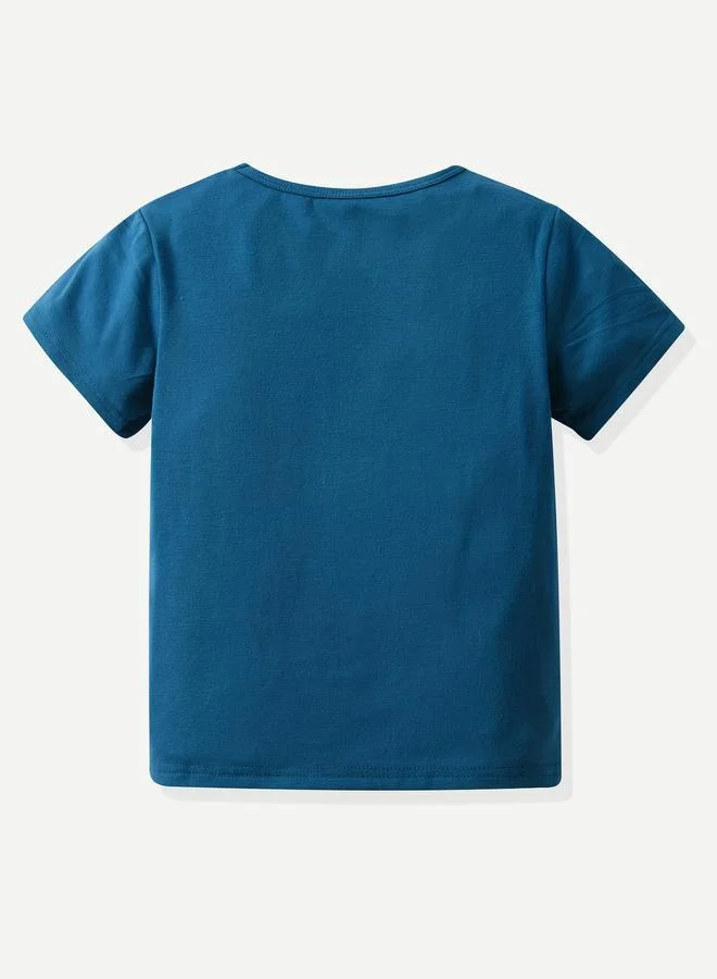 تايك تو Take Two Boys Graphic Print Short Sleeve T-Shirt