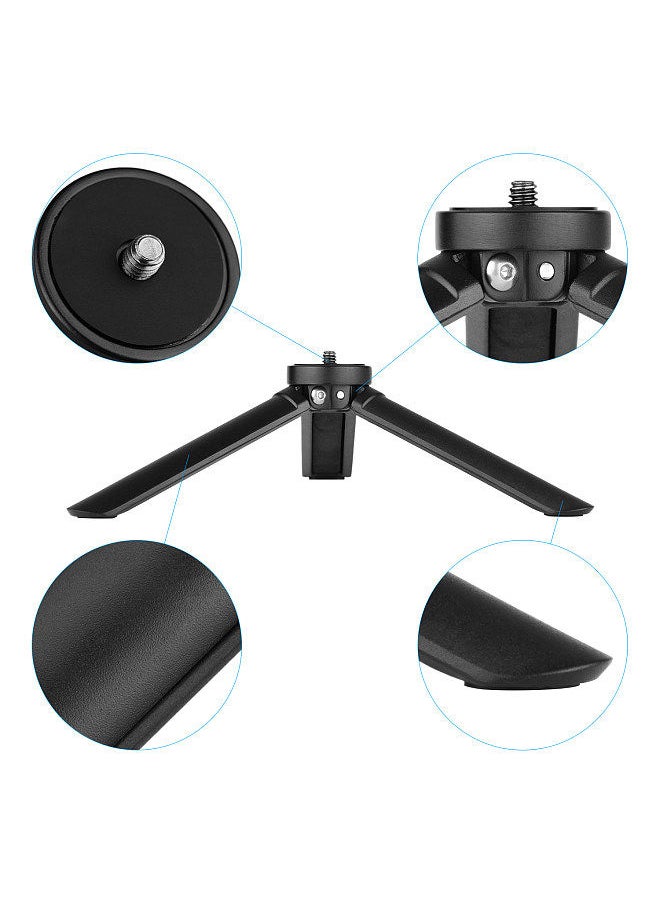 Generic - Mini Desktop Metal Tripod Stand 1/4 inch Screw for Smartphone Gimbal Stabilizer Compatible with Feiyu G5/G6/G6 Max/Vimble 2S/VLOG Pocket, Zhiyun CRANE-M2/Smooth 4 - Image 1
