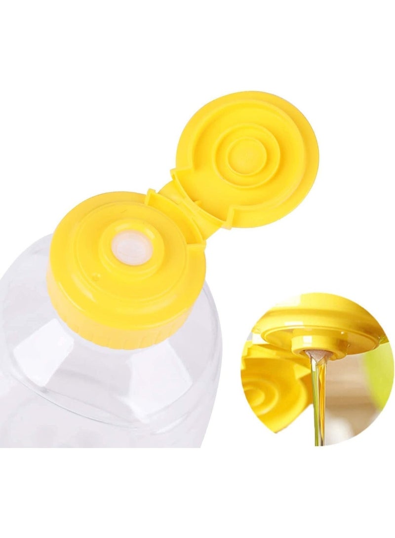 الأقصر زجاجة عسل بلاستيك فارغة 720 مل SQUEEZE DISPENSER بغطاء Flip Top – زجاجة متعددة الاستخدام للكاتشب، المايونيز، الشراب، الصوص، زيت الطبخ، عسل، حاوية بهارات، BPA FREE آمنة غذائياً، مانعة للتسرب، قابلة لإعادة الاستخدام، زجاجات مطبخ - Image 4