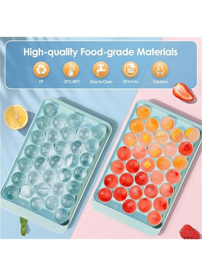 Round Ice Cube Tray with Lid for Freezer One Tray Only - Image 3
