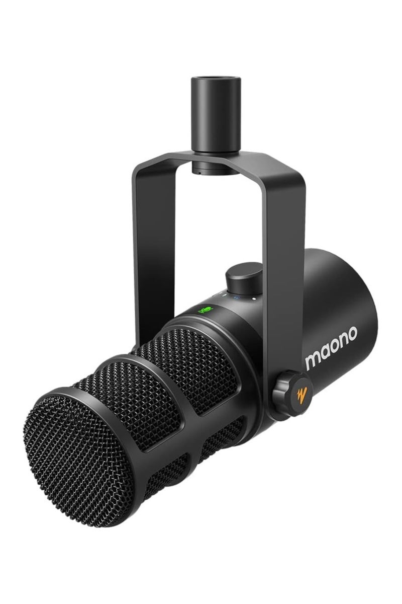 MAONO PD400X USB/XLR Podcast Dynamic Microphone – Professional Cardioid Mic with Gain Control, Mute Button & Real-Time Monitoring – Studio-Quality Sound for Streaming, Recording, and Broadcasting - Image 1