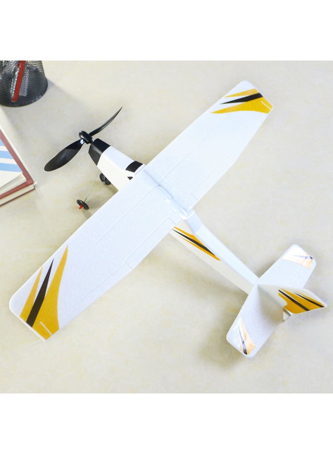 Foam Aircraft Rubber Band Aircraft Knight Police Rubber Band Power 3D Cabin Glider Fighter Aircraft Assembly Aircraft Model-Color:Random Color - Image 2