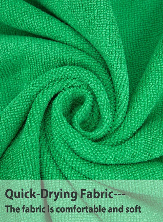 MissShorthair Towel Poncho for Kids, Hooded Beach Towel for Girl&Boy, Surf Poncho Swim Changing Robe Microfiber Bath Towel 7-10 Years Green - Image 3