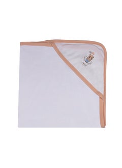 Babies Basic 7 Piece Unisex 100% Cotton Gift Set Include Bib, Blanket, Mitten, Cap, Romper, Top And Bottom Set  - Image 4