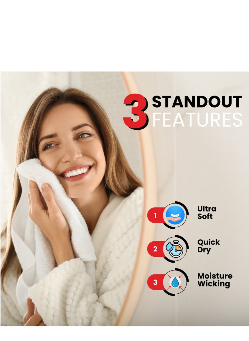 Infinitee Xclusives Premium Teal Hand Towels - Pack of 6, 16 x 28 Inches (41 x 71cm) Bathroom Hand Towel Set, Hotel & Spa Quality Hand Towels for Bathroom, Highly Absorbent and Super Soft Bathroom Towels by Infinitee Xclusives  - Image 4