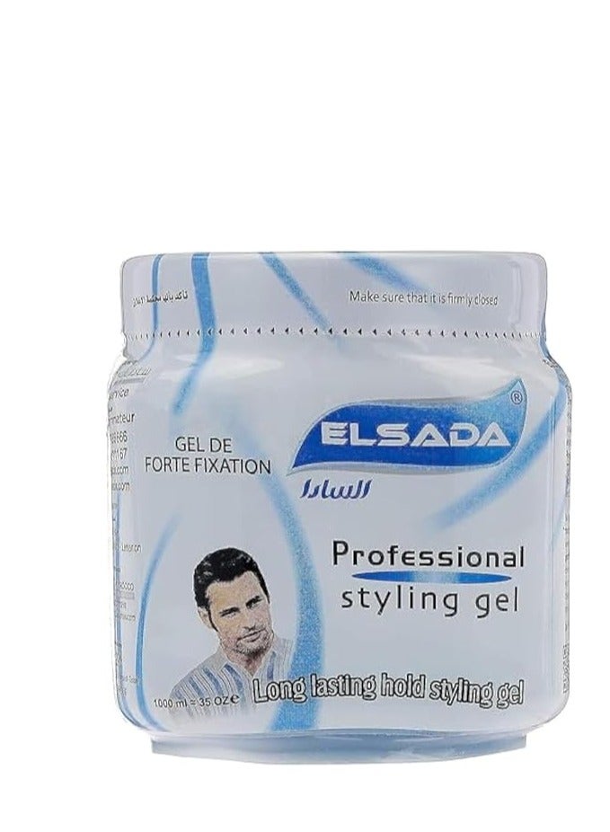 السادا جل تصفيف الشعر ستايلينغ الاحترافي من السادا 1000 مل الازرق - Image 2