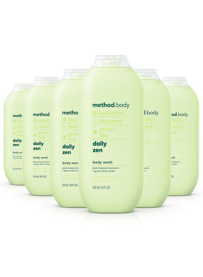 ميثود غسول الجسم ميثود، ديلي زين، خالي من البارابين والفثالات، 18 أونصة (عبوة من 6 قطع) - Image 1