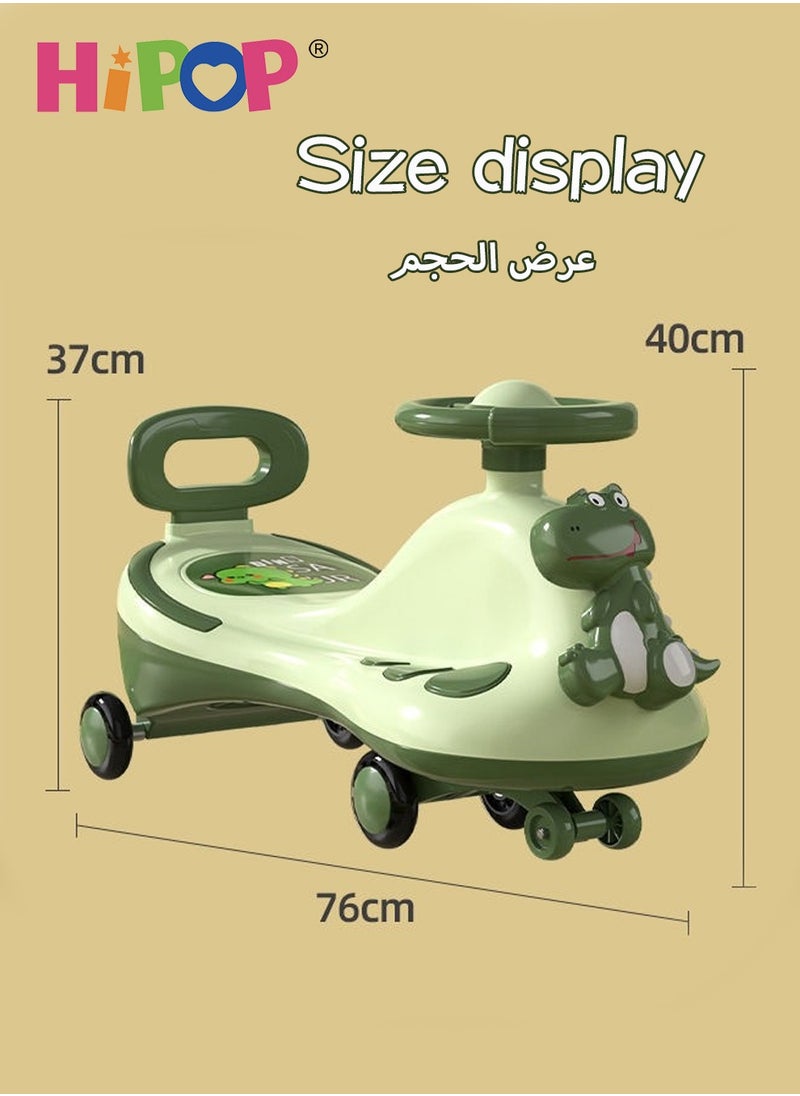 HIPOP Ride on Toys for Kids,Magic Swing Ride on Car,Twist Car with Music and Light,Silent and Anti-Rollover,Ideal Car Toys for Kids and Toddler  - Image 5