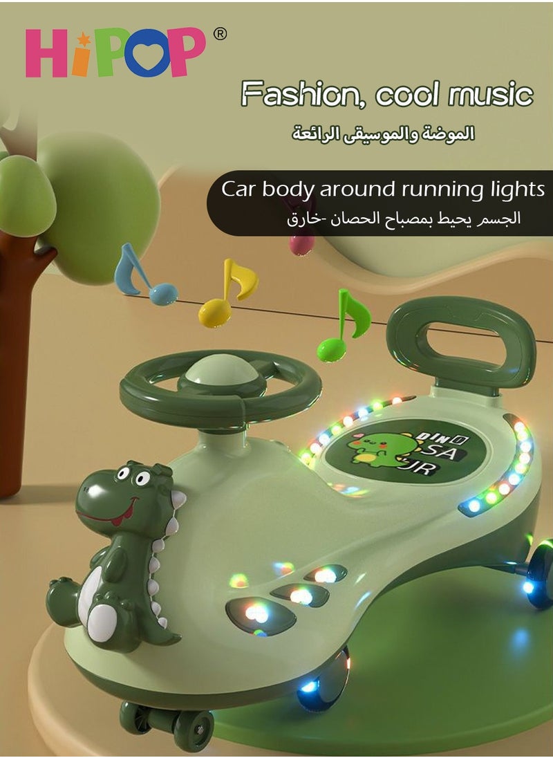 HIPOP Ride on Toys for Kids,Magic Swing Ride on Car,Twist Car with Music and Light,Silent and Anti-Rollover,Ideal Car Toys for Kids and Toddler  - Image 3