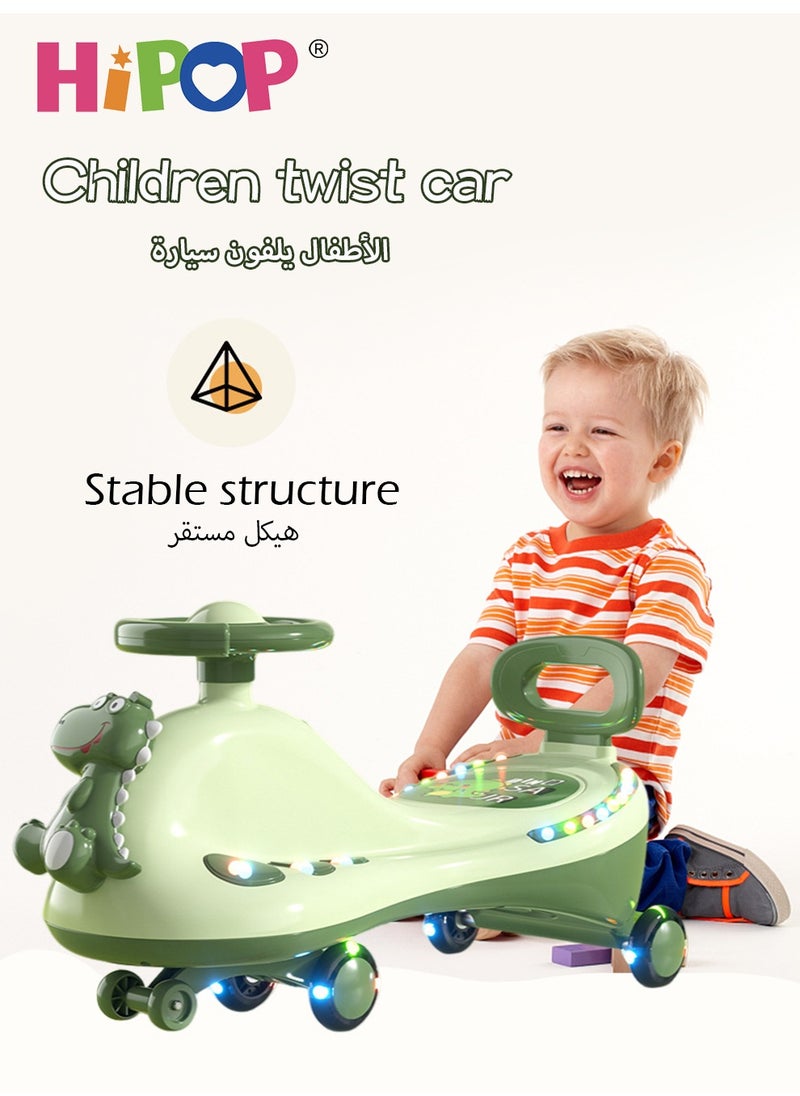 HIPOP Ride on Toys for Kids,Magic Swing Ride on Car,Twist Car with Music and Light,Silent and Anti-Rollover,Ideal Car Toys for Kids and Toddler  - Image 2