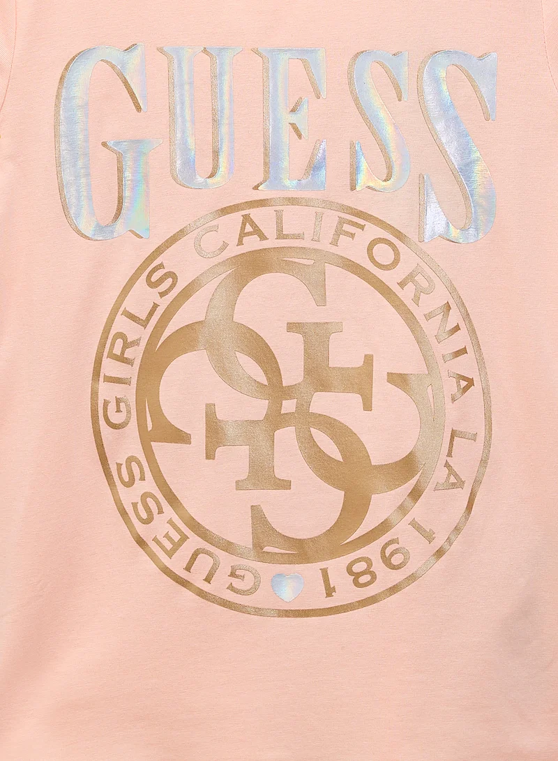 جس Kids Logo Crew Neck T-Shirt