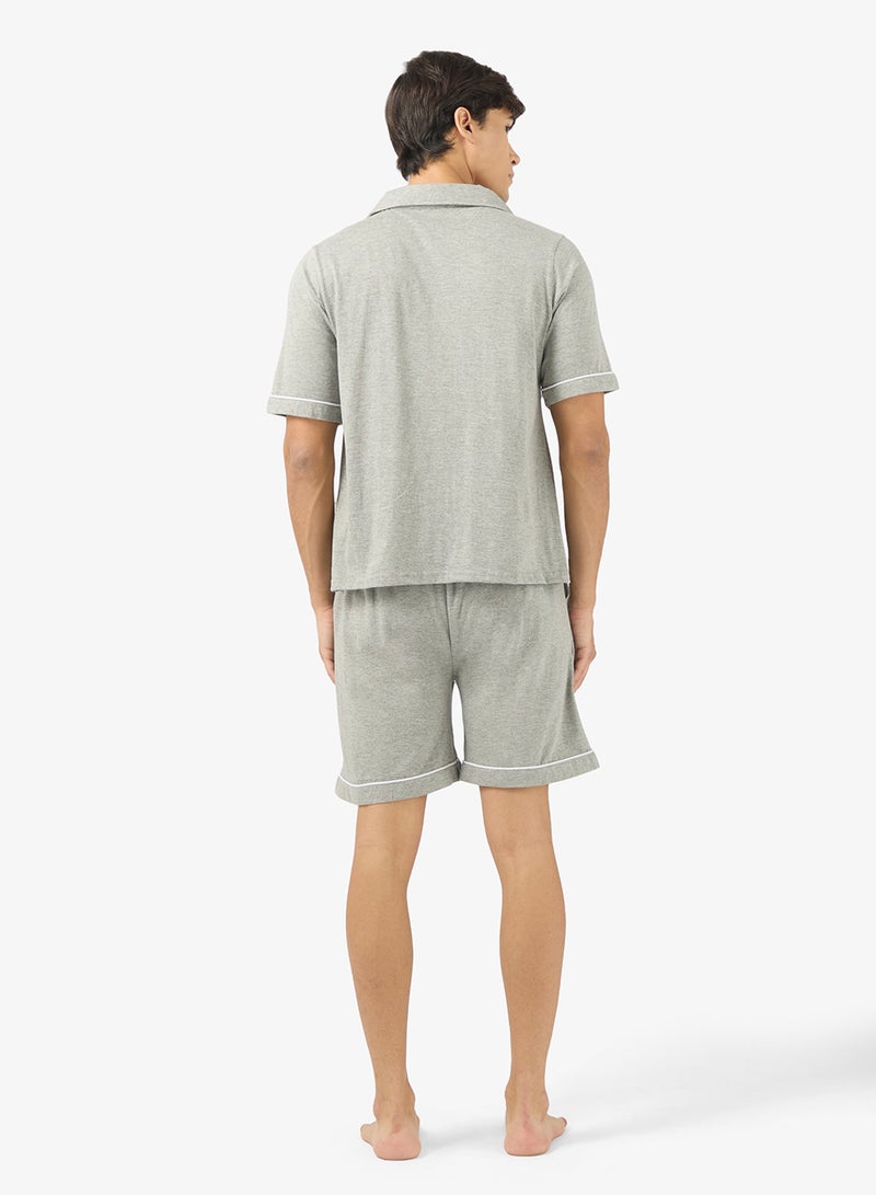 Seventy Five Nightwear Shirt & Shorts Set - Image 2