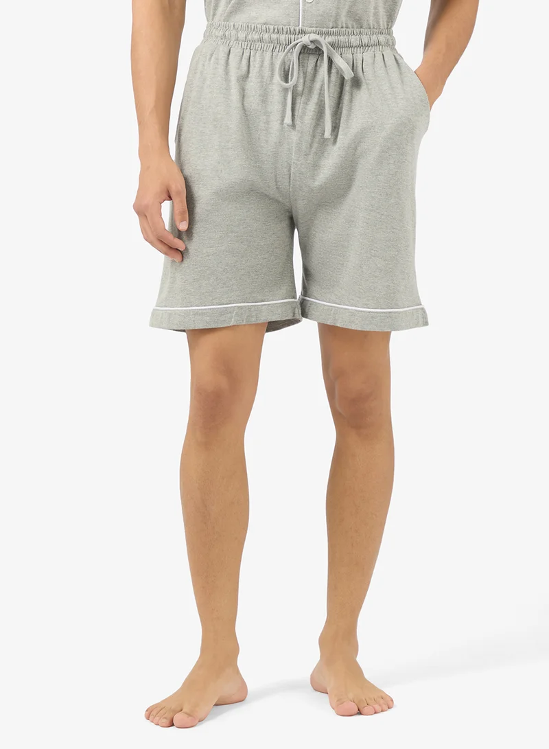 Seventy Five  Nightwear Shirt & Shorts Set for Men | Best Price UAE