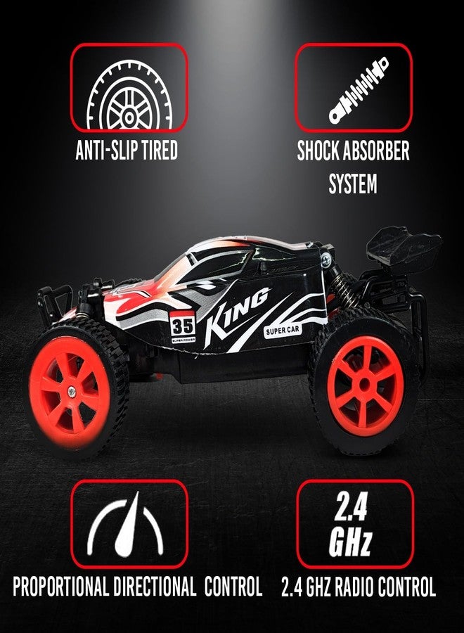 KIPA GAMING Remote Control Racing Car, 1:20 Scale RC Buggy, High-Speed Off-Road Vehicle with USB Charging (F1 Rider - Red) - Image 3