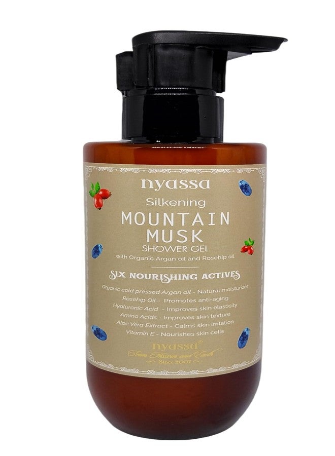 Nyassa Mountain Musk Silkening Shower Gel - 210ml | Gentle Body Wash with 6 Skin-Nourishing Ingredients | Vegan, Cruelty-Free, Paraben & Sulphate Free | Suitable for All Skin Types - Image 1
