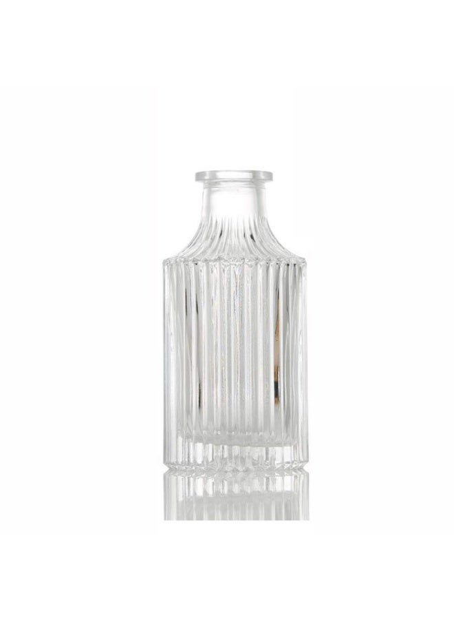 SYBL Glass Diffuser Bottles 6.6 High 250Ml 8.5 Fl Oz Round Aroma Bottles Diffusers Vase Fragrance Accessories Use For Diy Replacement Reed Diffuser Sets Craft Projects Wedding Party - Image 1