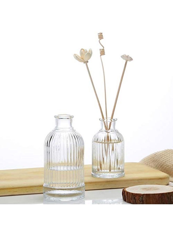 SYBL Glass Diffuser Bottles 6.6 High 250Ml 8.5 Fl Oz Round Aroma Bottles Diffusers Vase Fragrance Accessories Use For Diy Replacement Reed Diffuser Sets Craft Projects Wedding Party - Image 4